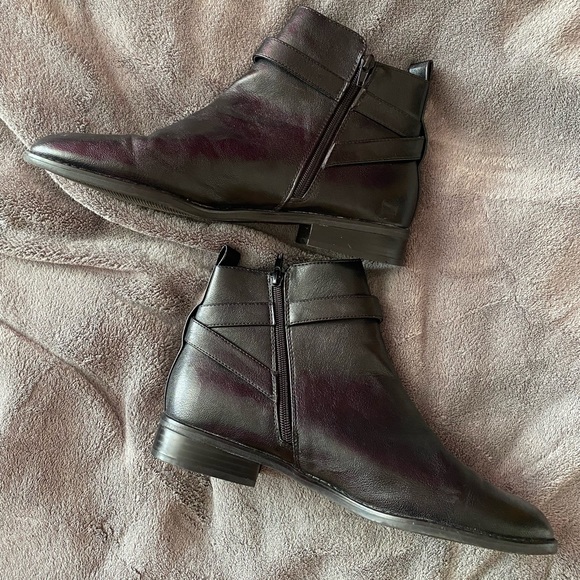 Leather Zip Up Booties - Picture 2 of 3